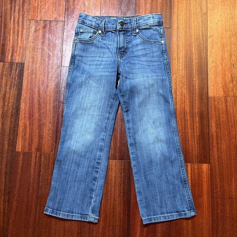 Wrangler Jeans Boys Youth 6 Regular (22x20) Blue Retro Relaxed Bootcut Cowboy